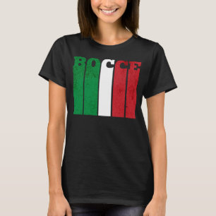 T-shirt Bocce Ball Player Italia Italie Pavillon Bocce