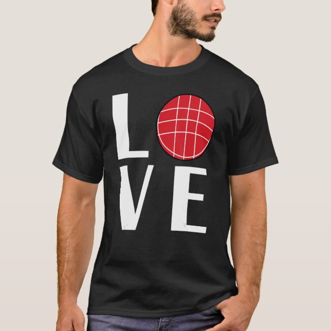 T-shirt Bocce Ball Player LOVE (Devant)