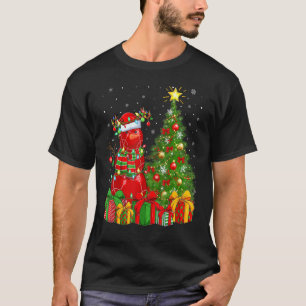 T-shirt Bocce Ball Snowman Lights Xmas Tree Père Noël Bocc