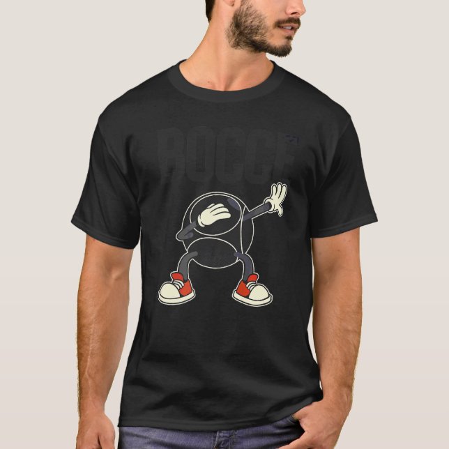 T-shirt Bocce Bocce Bocce Avec Jack Bocci Dab Jeu Bocce (Devant)