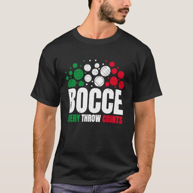 T-shirt Bocce Chaque Jeu Compte Bocce Ball Player (Devant)