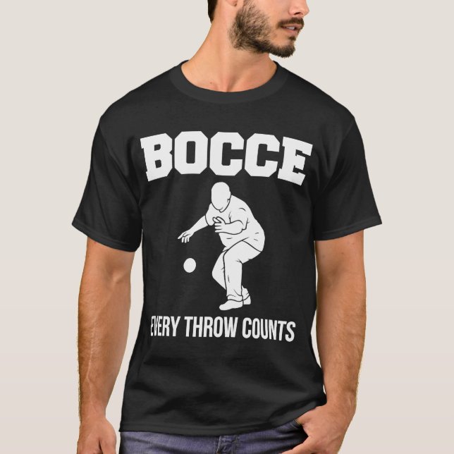 T-shirt Bocce Chaque Jeu Compte Bocce Ball Player (Devant)