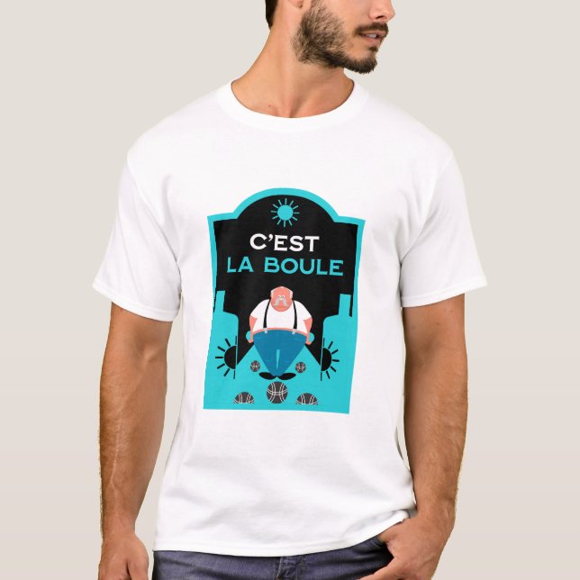 T-shirt Bocce de pétanque française (Devant)
