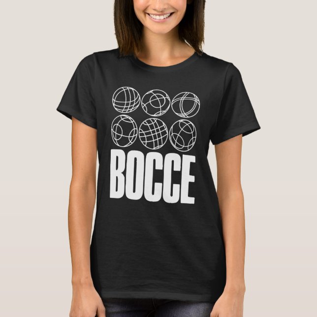 T-shirt Bocce Dire Bocce Ball Avec Jack Bocci Game Bocce (Devant)