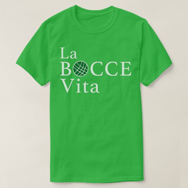 T-shirt Bocce drôle La Bocce Vita Pride italienne T (Design devant)