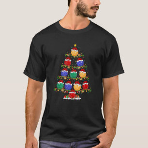 T-shirt Bocce Lover Xmas Éclairage Père Noël Bocce Chri