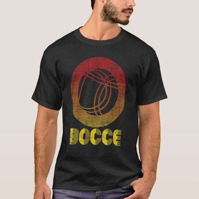 T-shirt Bocce pelouse Bowling Jeu Boccia Boule (Devant)