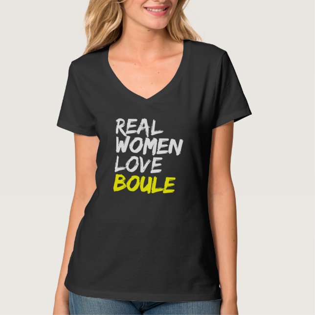 T-shirt Bocce Player Ladys Boule Women Love Boule (Devant)