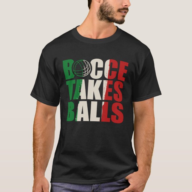 T-shirt Bocce prend des boules Bocce Bocci Bocce Player 2 (Devant)