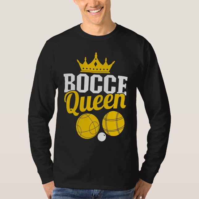 T-shirt Bocce Queen Boccia Player Boules (Devant)