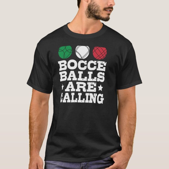 T-shirt Bocce Sport Bocce Player Italien Bowling Bocce B (Devant)