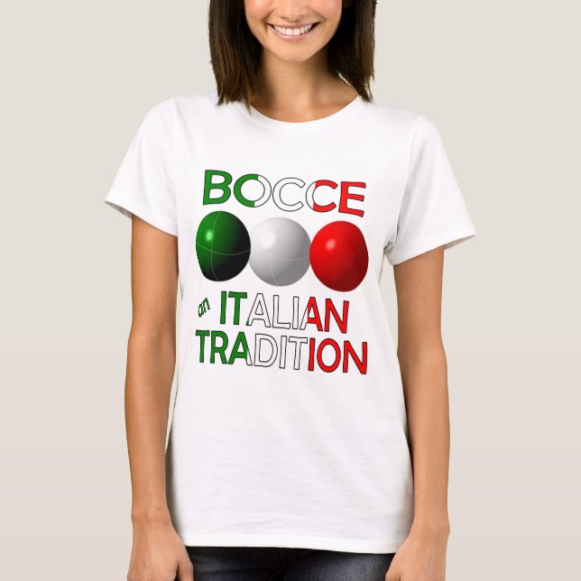 T-shirt Bocce une tradition italienne (Devant)
