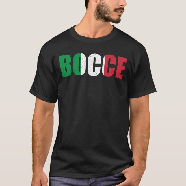 T-shirt Bocci Game Bocce Sport Fan Italien Bowling Bocce B (Devant)