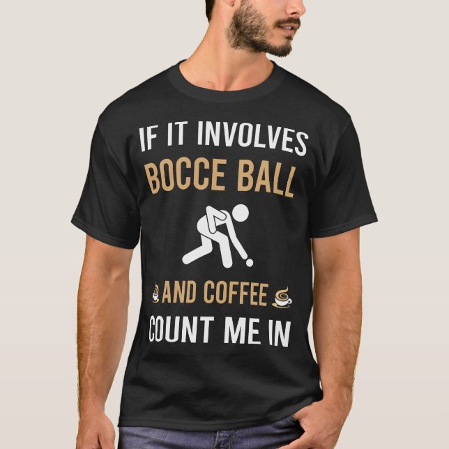 T-shirt Boccie Bocci Bocci Bocci Bocice Et Café (Devant)