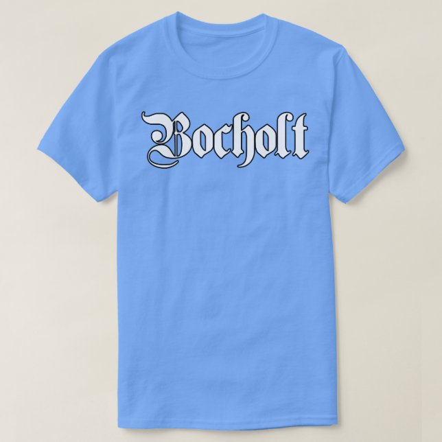T-shirt Bocholt écrit avec police gothique (Design devant)