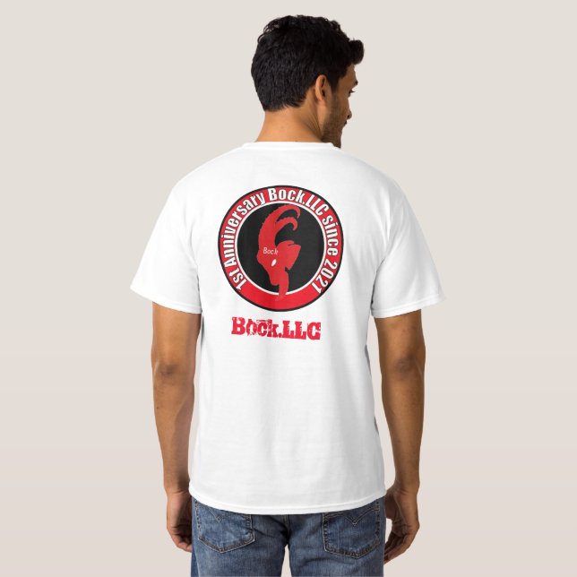 T-shirt Bock.LLC 1st Anniversary (Dos entier)