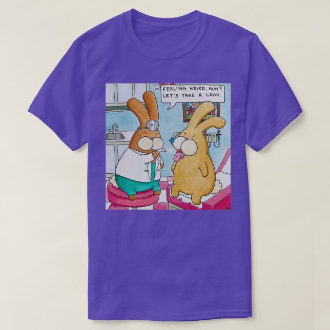 T-shirt Boddy Bunny MD au travail (Design devant)