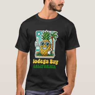T-shirt Bodega Bay CA Californie Jolie Plage Ananas Pouce 