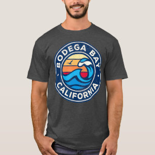T-shirt Bodega Bay Californie CA Vagues marines Vintages