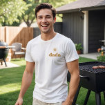 T-shirt BODHI Boho Sun Retro One Happy Dude Dada<br><div class="desc">La collection BODHI dispose d'une aquarelle bohème avec une police rétro en terre cuite. Cette collection est tellement amusante pour un événement d'anniversaire pour enfants.</div>