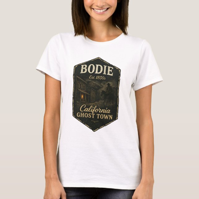 T-shirt Bodie California Ghost Town Shadowy Bandit (Devant)