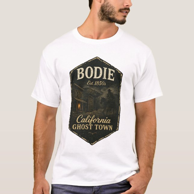 T-shirt Bodie California Ghost Town Shadowy Bandit (Devant)