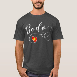 T-shirt Bodø Drapeau Coeur, Norvège, Sweatshirt de Bodö
