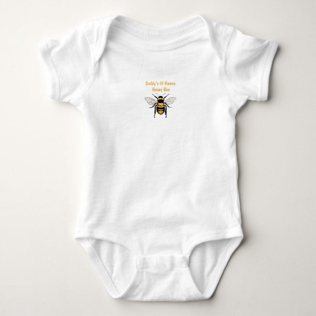 T-Shirt Body bébé abeille de miel de Maman (Devant)