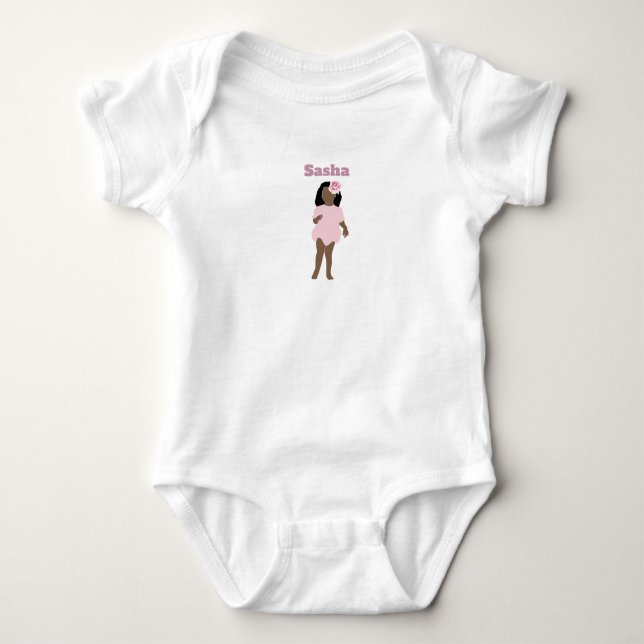 T-Shirt Body bébé petite poupée (Devant)