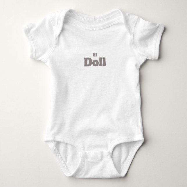 T-Shirt Body bébé petite poupée (Devant)