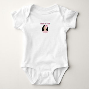 T-Shirt Body bébé visage de poupée
