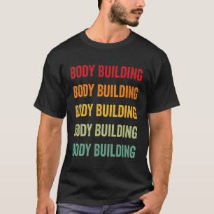 T-shirt Body Building Body Building Hobbyist Rainbow Desig