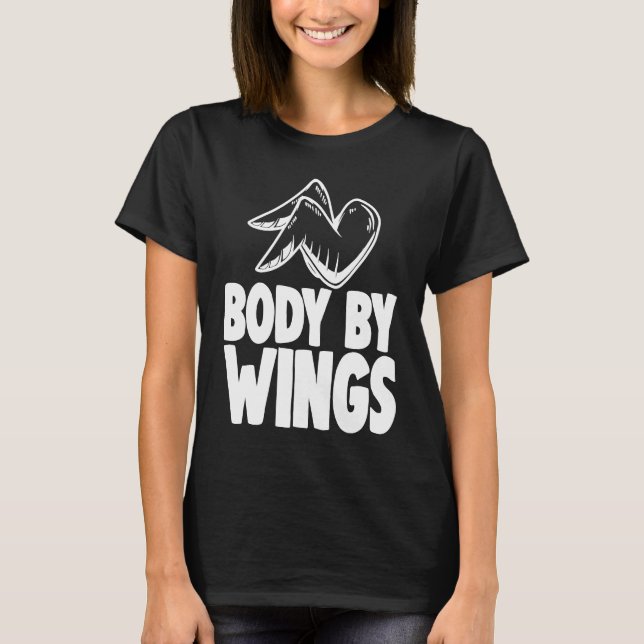 T-shirt Body By Wings   Poulet (Devant)