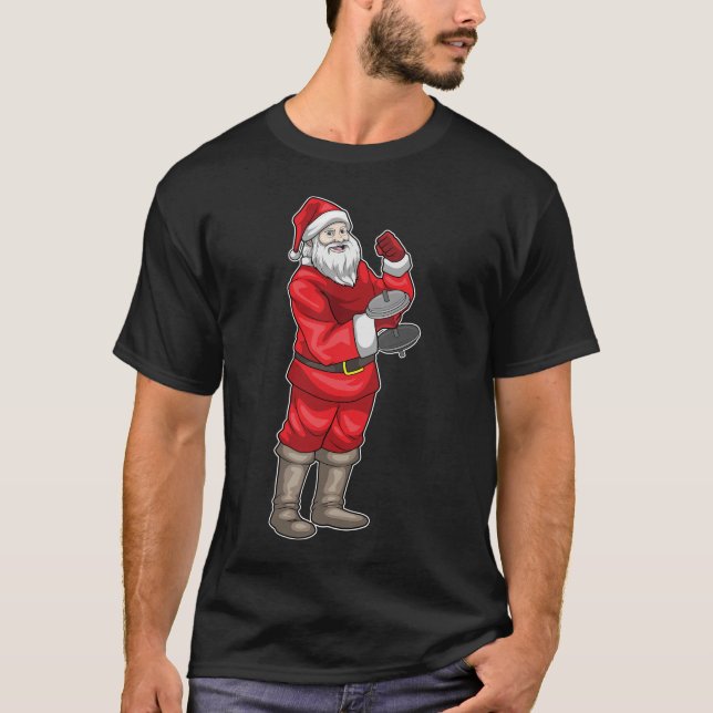 T-shirt Bodybuilder de Noël du Père Noël (Devant)
