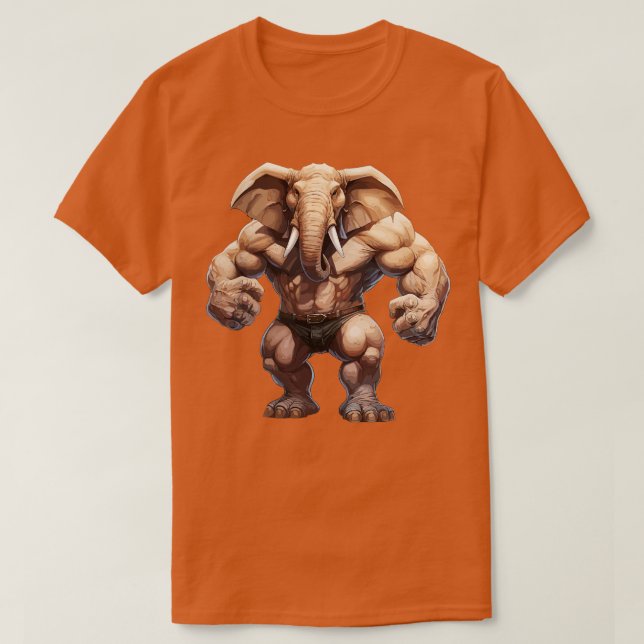 T-shirt Bodybuilder Elephant (Design devant)