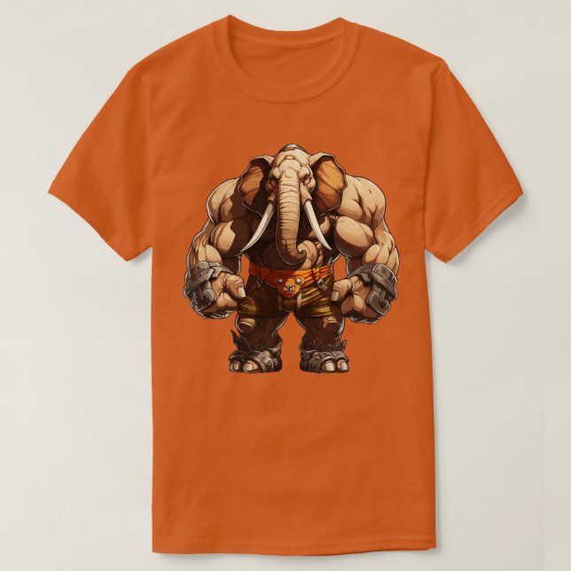T-shirt Bodybuilder Elephant 1 (Design devant)