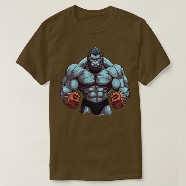 T-shirt Bodybuilder Gorilla (Design devant)