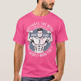 T-shirt Bodybuilder Old School Vintage 80S Poids Sports B