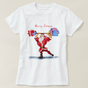 T-shirt Bodybuilder Santa Claus - Cadeaux de Noël - Drôle
