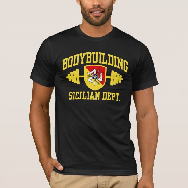 T-shirt Bodybuilder sicilien (Devant)