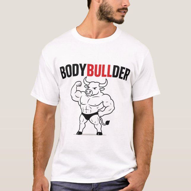 T-shirt Bodybuilder – Taureau Drôle Bodybuilder Punition (Devant)