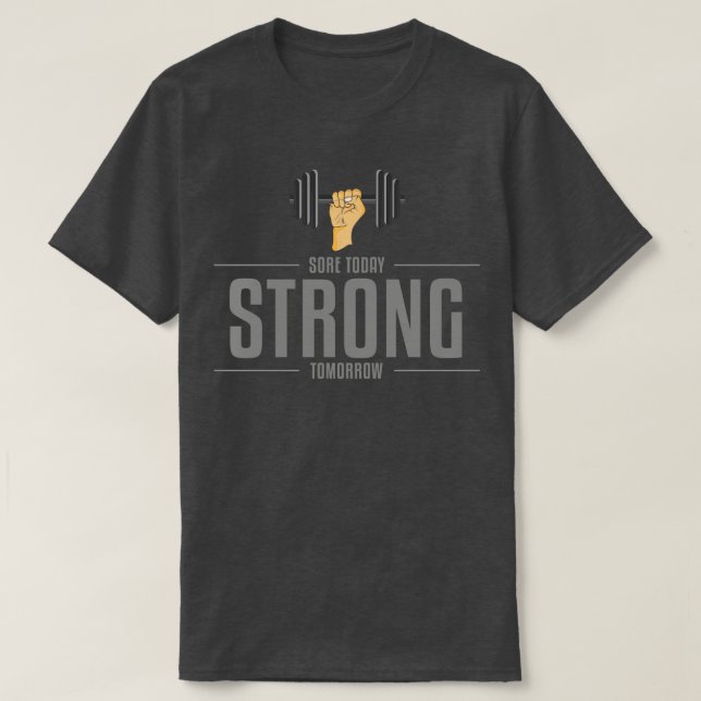 T-shirt Bodybuilding avec Dumbbells 3 (Design devant)