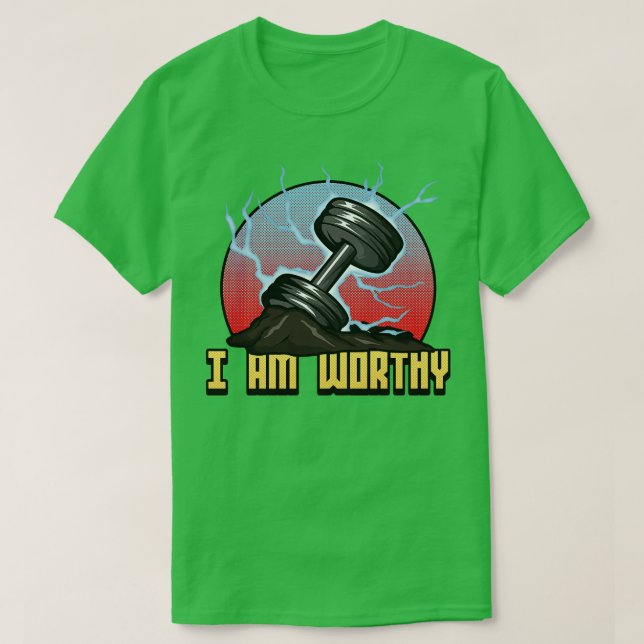 T-shirt Bodybuilding avec Dumbbells 4 (Design devant)