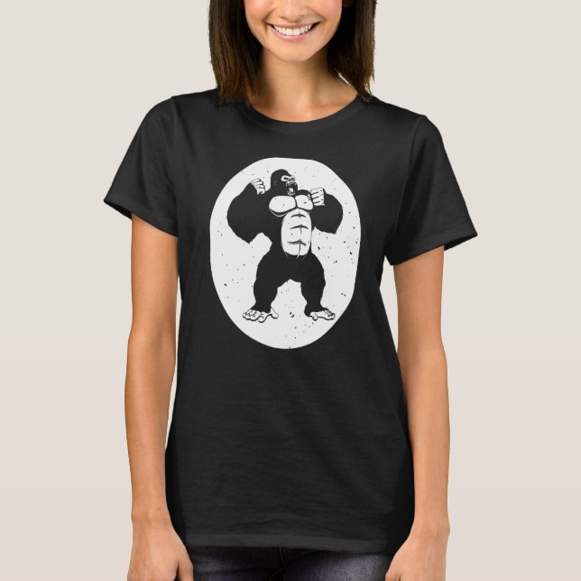 T-shirt Bodybuilding Gorilla pour la prochaine séance d'en (Devant)
