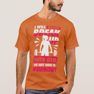 T-shirt Bodybuilding Gym Fitness Workout Girl Cadeau