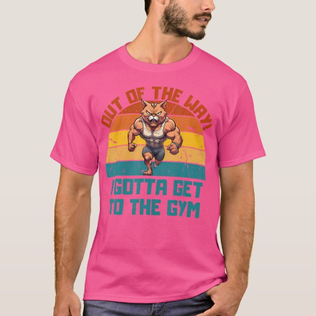 T-shirt Bodybuilding Poids Chat Levage (Devant)