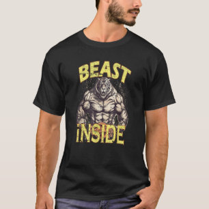 T-shirt Bodybuilding Tiger Gym Fitness Beast