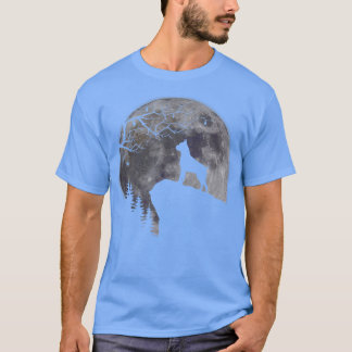 T-shirt Boer Under Moon Halloween Dog Lovers