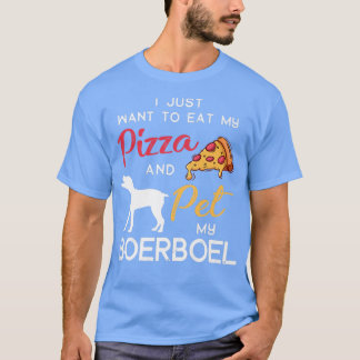T-shirt Boerboel Chien Pizza Lover Propriétaire Noël Anniv