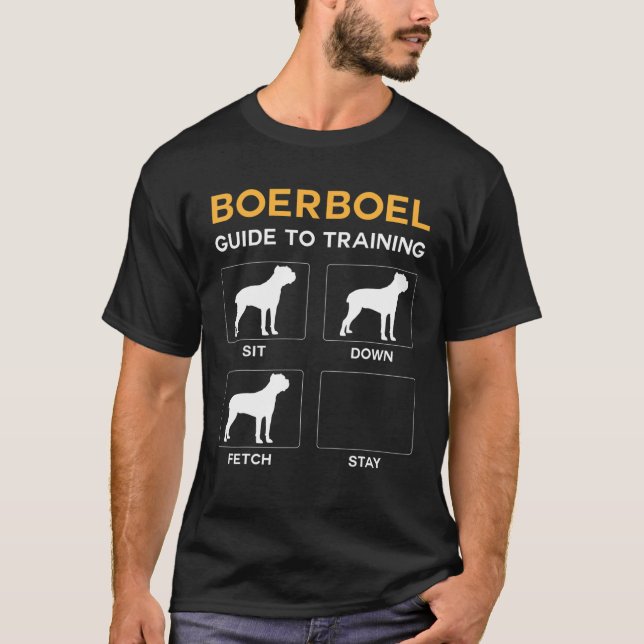 T-shirt Boerboel Guide D'Entraînement Chien Obedience Chie (Devant)